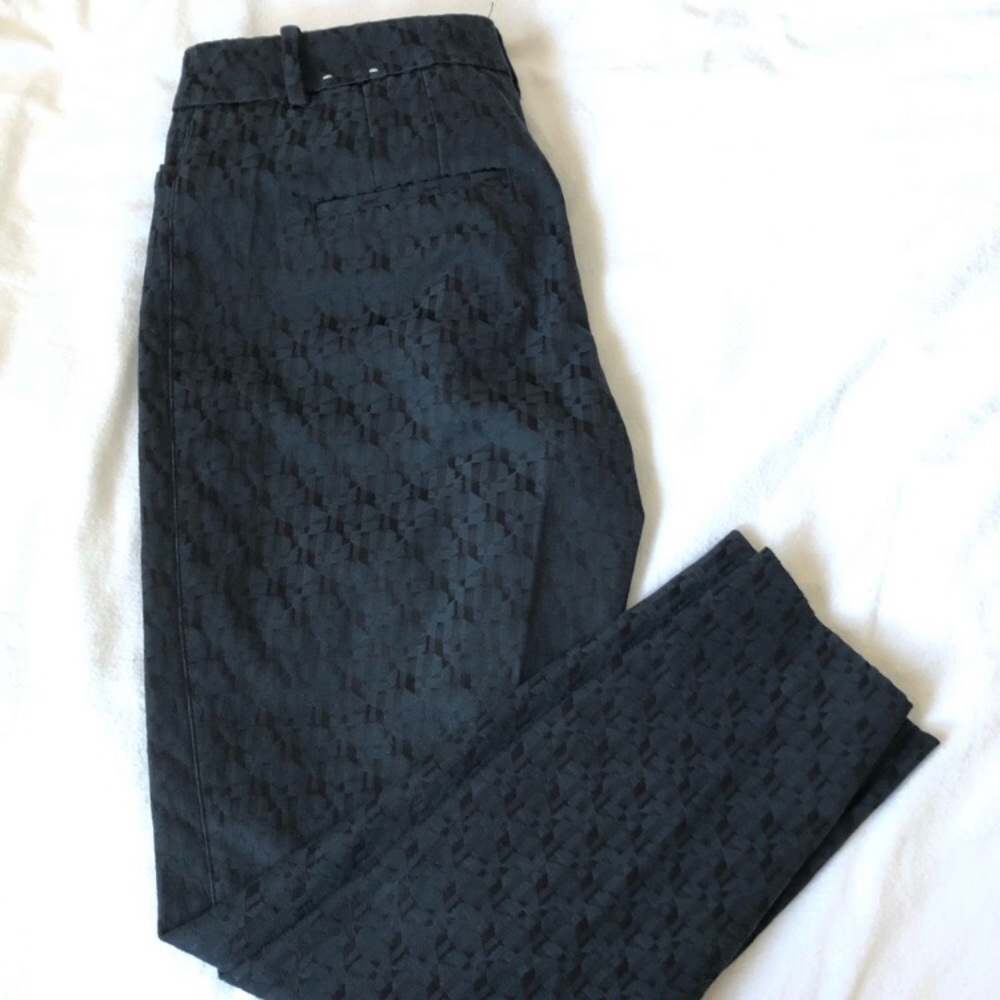 WHITE HOUSE BLACK MARKET Slim Jacquard Ankle Pant - Picture 7 of 13